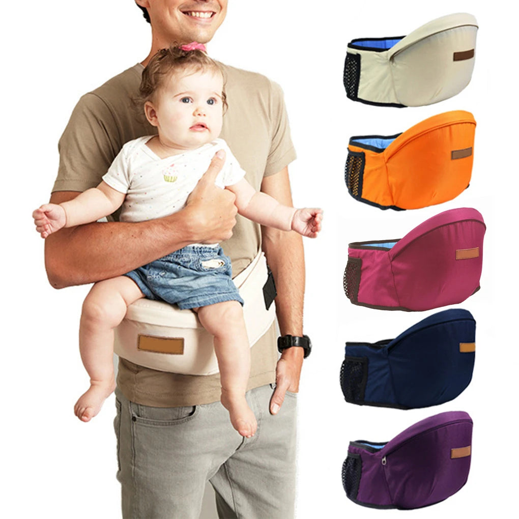 Tuchy™ Baby Hüftsitz Ergonomische Hüfttrage Tragesystem mit Netztasche (4-15 kg)