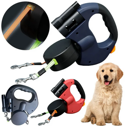 Anti-Wickel Doppel-Hundeleine – Verhedderfrei & Komfortabel für Zwei Hunde