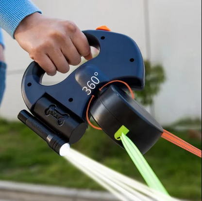 Anti-Wickel Doppel-Hundeleine – Verhedderfrei & Komfortabel für Zwei Hunde