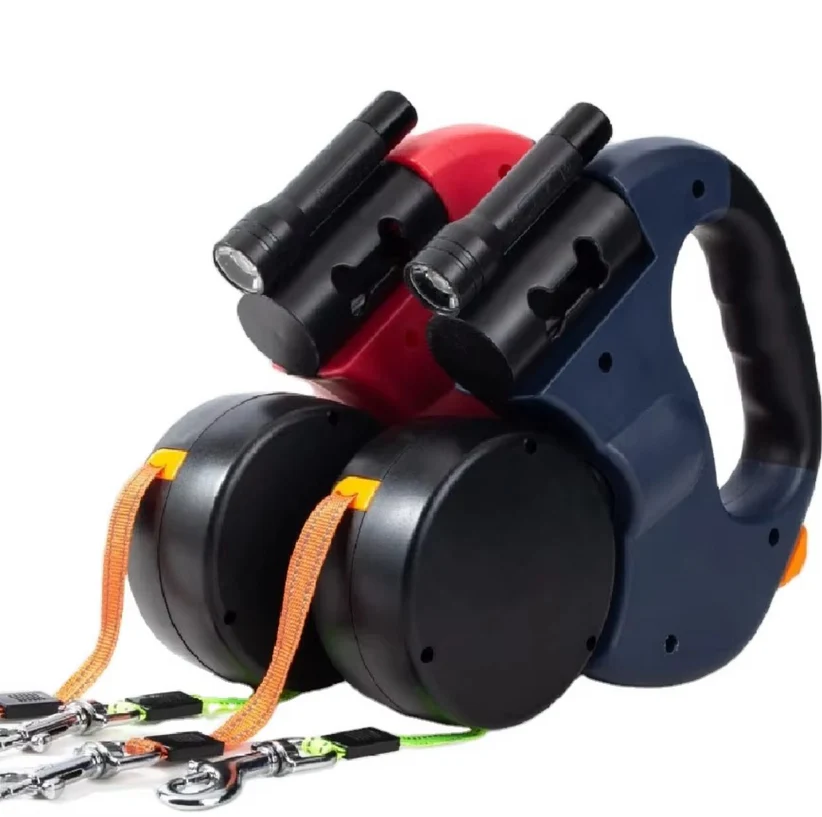 Anti-Wickel Doppel-Hundeleine – Verhedderfrei & Komfortabel für Zwei Hunde