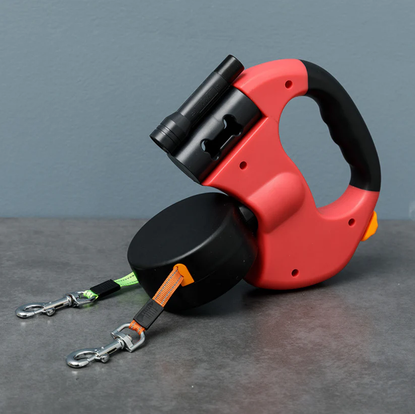 Anti-Wickel Doppel-Hundeleine – Verhedderfrei & Komfortabel für Zwei Hunde