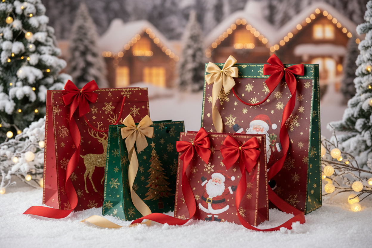 Einkaufstaschen weihanchten